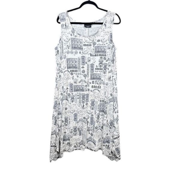 Cynthia Rowley Dresses & Skirts - Cynthia Rowley Woman Venice Cityscape Dress Sleeveless Stretch Size 16